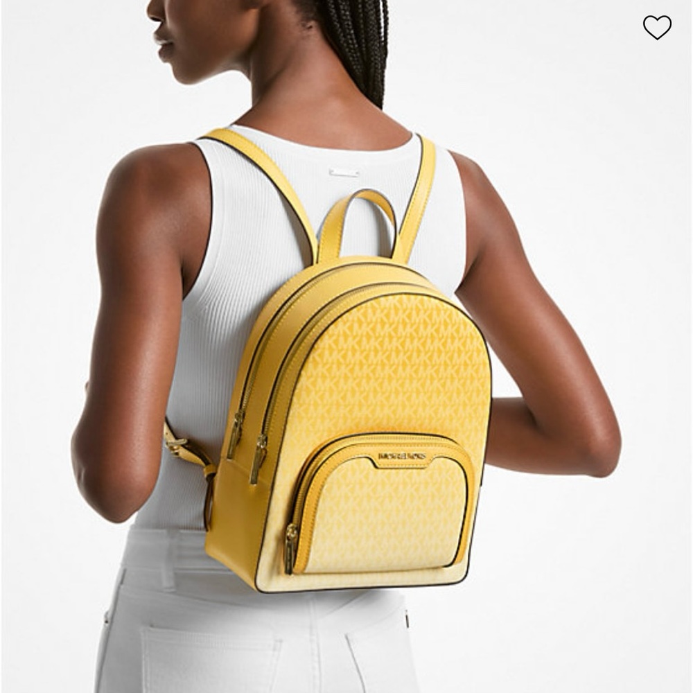 Michael Kors Yellow Backpack